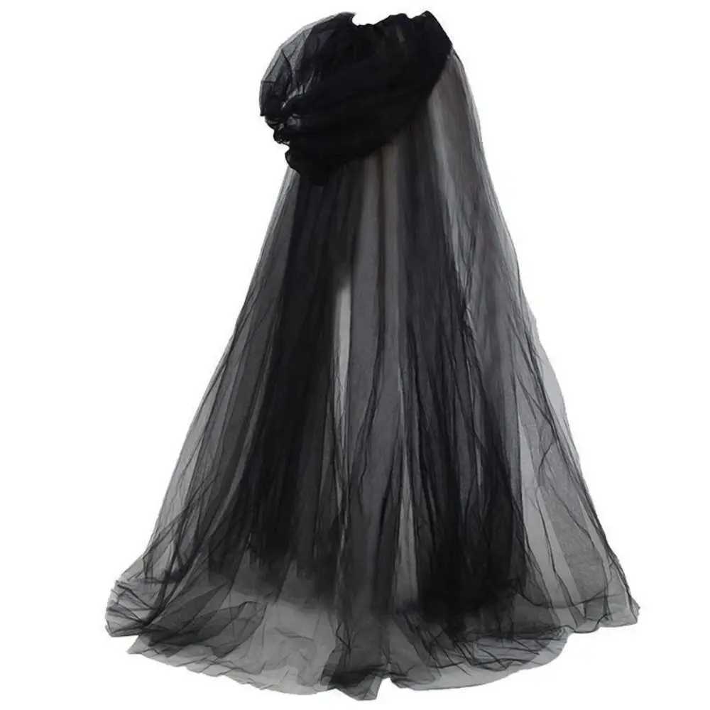Funny Transparent Mesh Ghost Cloak Lace Up Cosplay Women Halloween Costume Dress Up Accessories Hooded Cloak Cosplay L250918