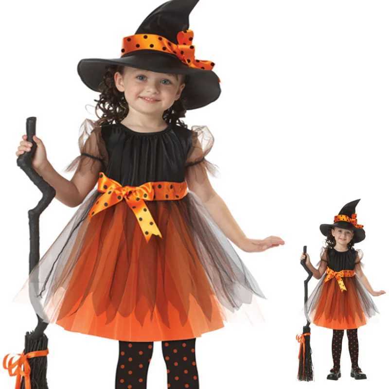 Childrens Roleplaying Witch Costumes Baby Girls Halloween Costumes Cosplay Costumes Kids Dress Performance Costumes L250918