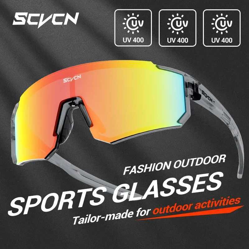 SCVCN Outdoor Cycling Sunglasses Men MTB Driving Bike Glasses Sports Climbing Hinking Eyewear Glasses Women MTB UV400 Goggles J250919