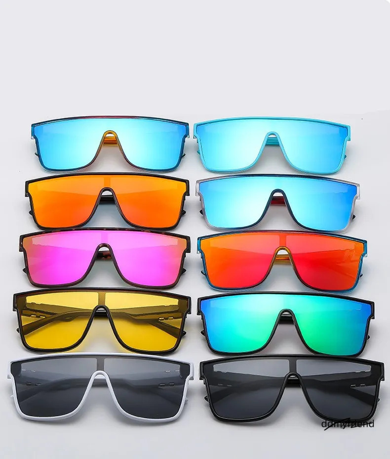 Designer For Women Men One-Piece Fashion Classic Colorful Sunglasses Polarized Goggle Pilot PC Frame Oversized Uv400 Eyewear Kp8222 ddmyfriend