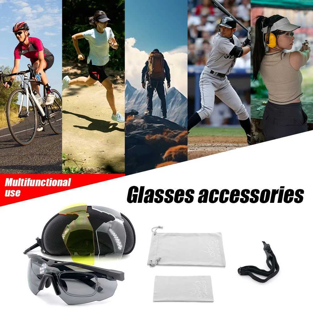 New 3 Lens Tactical Shooting Glasses Outdoor Sports Windproof Dustproof Safety Military Goggles J250919