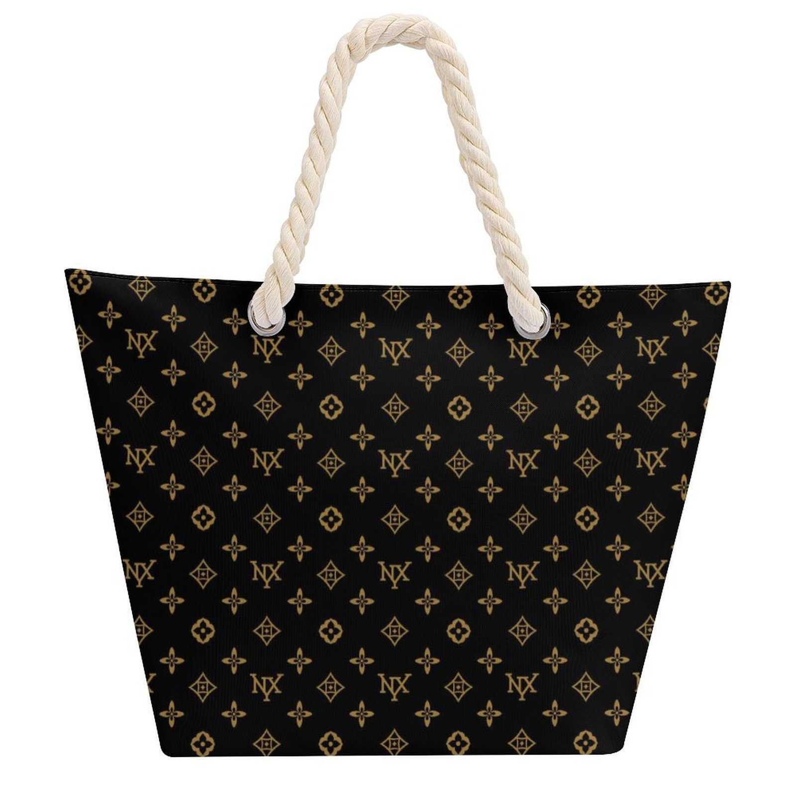 NXY Large Hemp Rope Handle Tote Bag Designer Handbags For Women Shopping Totes Shoulder Messenger Bags Purses 250919