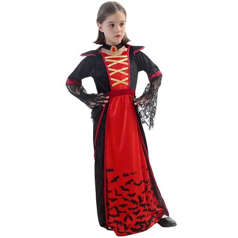 Vampire Costume Halloween Disguise Party Uniforms Girl Cosplay Dress Costumes Children Devil Ghost Clothing Carnival Stage Dress L250918