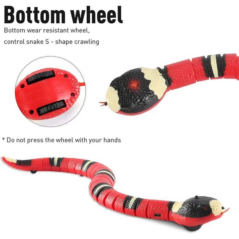 Automatic Cat Toys Interactive Smart Sensing Snake TeaseToys for Cats USB Charging Cat Accessories for Pet Cats Game Play To X250918