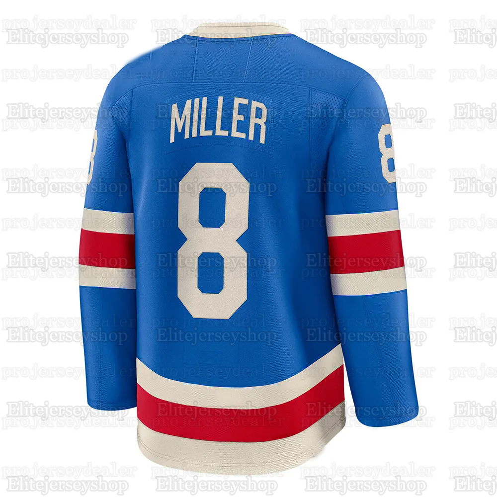 Matt Rempe 2025-26 Centennial Jersey Chris Kreider J.T. Miller Artemi Panarin Jonathan Quick Mika Zibanejads Fox Igor Shesterkin
