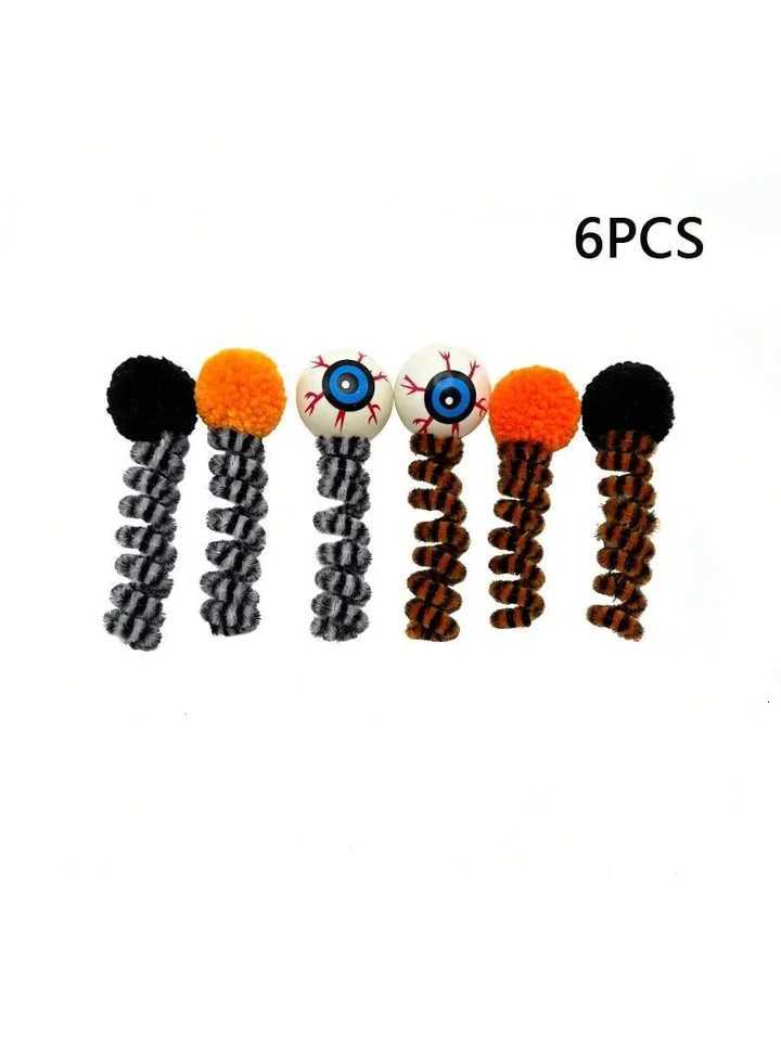 Halloween Cat Toy Eyeball Color Ball Design Attract Cats Attention Pet SelfEntertainment Spring Yarn Ball Toy for Cat Boredo X250918