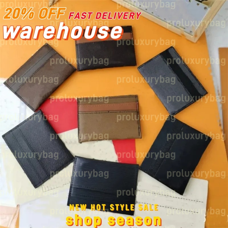 Luxury Designers Card Holders Fashion Wallets Women's Purse Double sided Credit Cards High Quality mens Mini Wallets