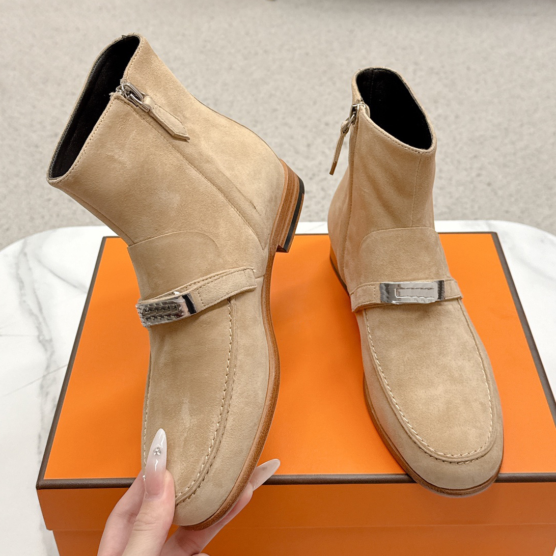 New Kelsy Ankle Boot European American Fashion Designer Leather Short Boots High-end Temperament Women Shoes High-quality Women Boots 35-41