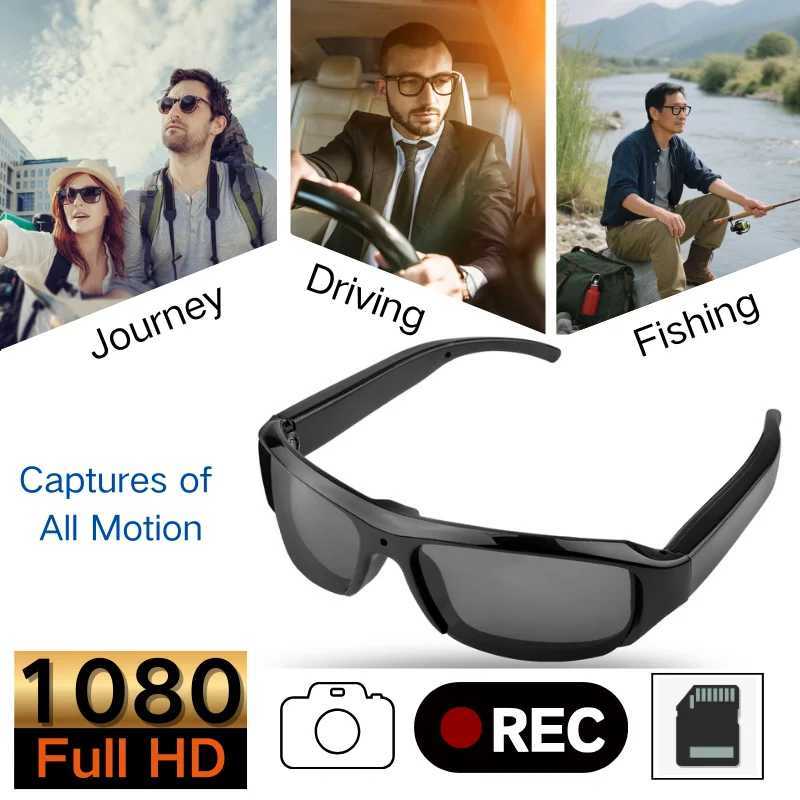 Black Border Sunglasses with TF CardMotion DetectionOutdoor Sports glasses for ClimbingSkiingCyclingDriving J250919