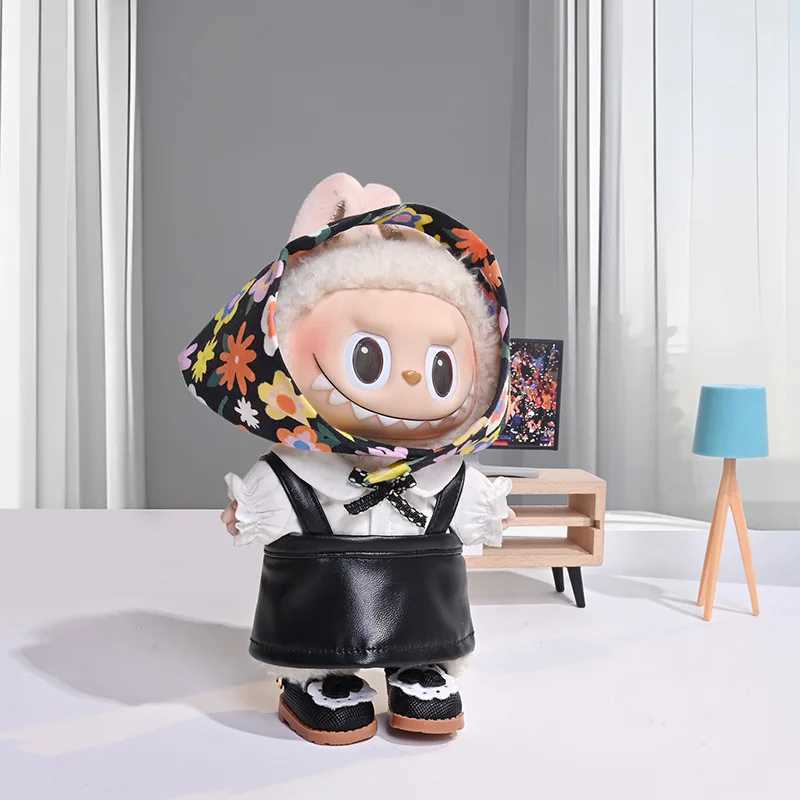 Labubu 17cm Clothes The Monster Dolls Outfit Accessories Clothing DIY Kids Gift Dress Shoes HighQuality Cool Girl Strap Dress C250919