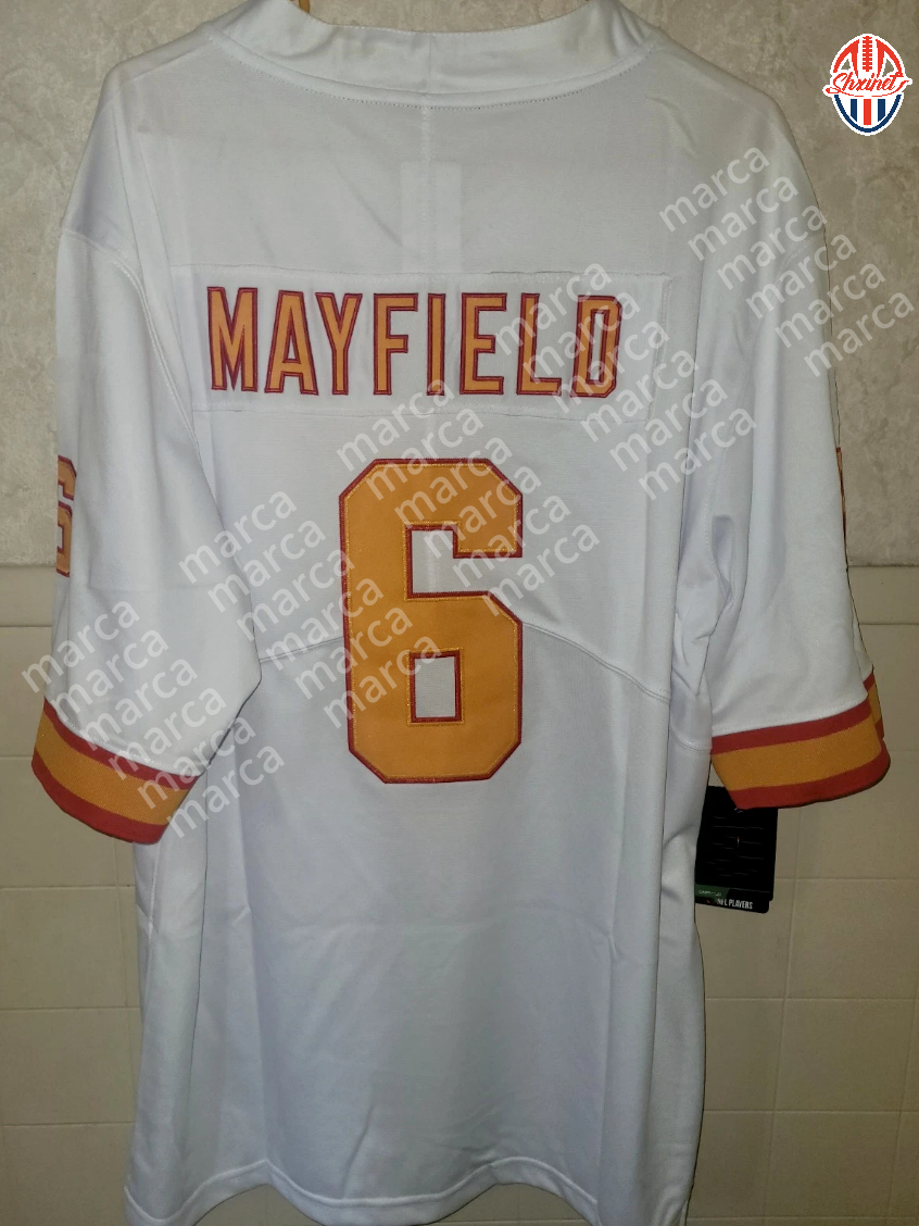 Mayfield Football Jersey Irving Tucker Evans Egbuka Custom Football Jerseys Any Name Number Mens Womens Youth