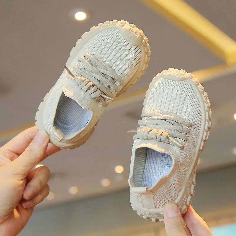 Fashion Sport Running Soft Casual Breathable Spring Autumn Baby Boys Girls Bottom Non-Slip Kids Sneakers Children Shoes
