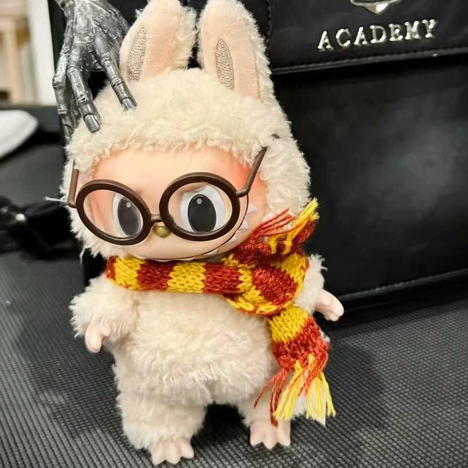 For 17cm Labubu Fashion Cloak Set Vinyl Doll Clothing Decoration Magic Academy Style Clothing Shoes Glasses Accessories Gifts C250919