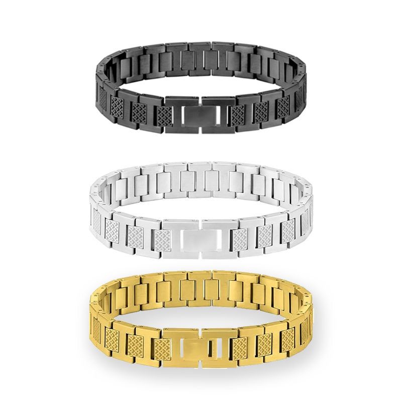Designer Lacotse Crocodile bracelet titanium steel strap bracelet stainless steel non-fading adjustable
