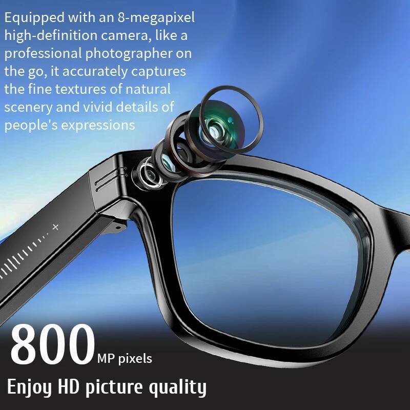 Smart Camera Glasses Video Recording AI Translation Object Recognition Bluetooth Call Music Sunglasses Photochromic Lenses