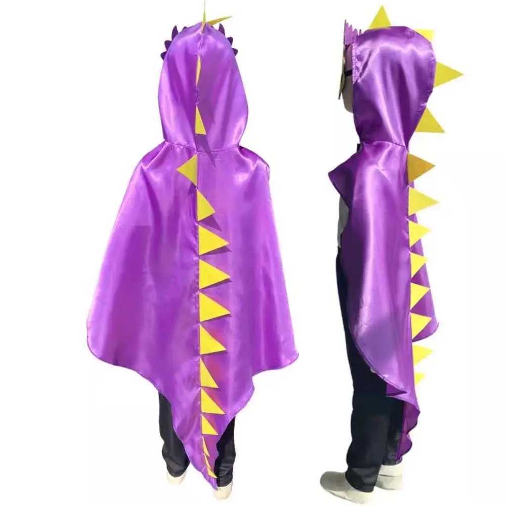 Cute Mask Dragon Cloak Golves Hooded Cape Halloween Kids Costume Cosplay Costumes Dinosaur Costume Party L250918