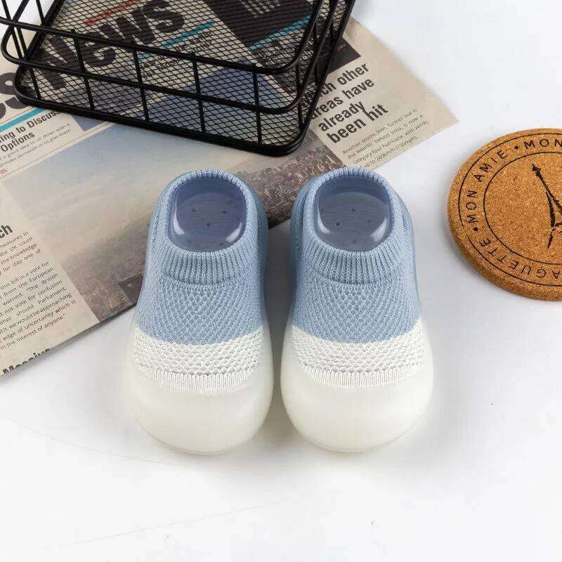 Summer New Combed Cotton Anti slip and Breathable Children's Soft Sole Walking Shoes Mesh Faced Baby Floor Socks