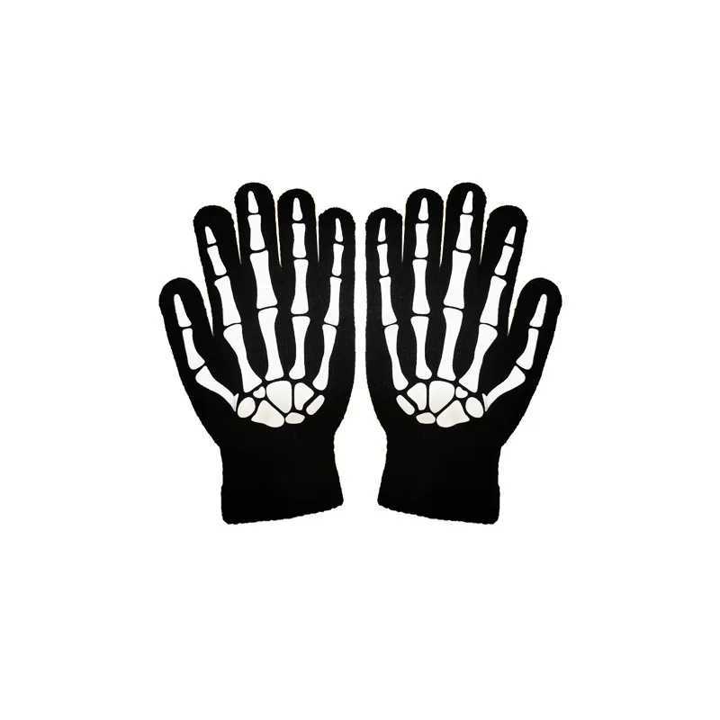 Hot14Piece set Halloween Party Role Playing Children Adult Death Black Cloak Halloween Skull Ball Costume Prop Set Holiday Gif L250918