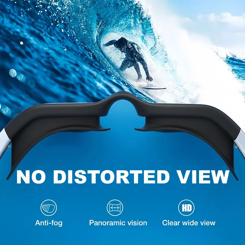 Coated Swimming Goggles for Women Men Anti Fog Anti UV Unisex Adult Quick Adjustable Silicone Swim Diving Goggles 250918