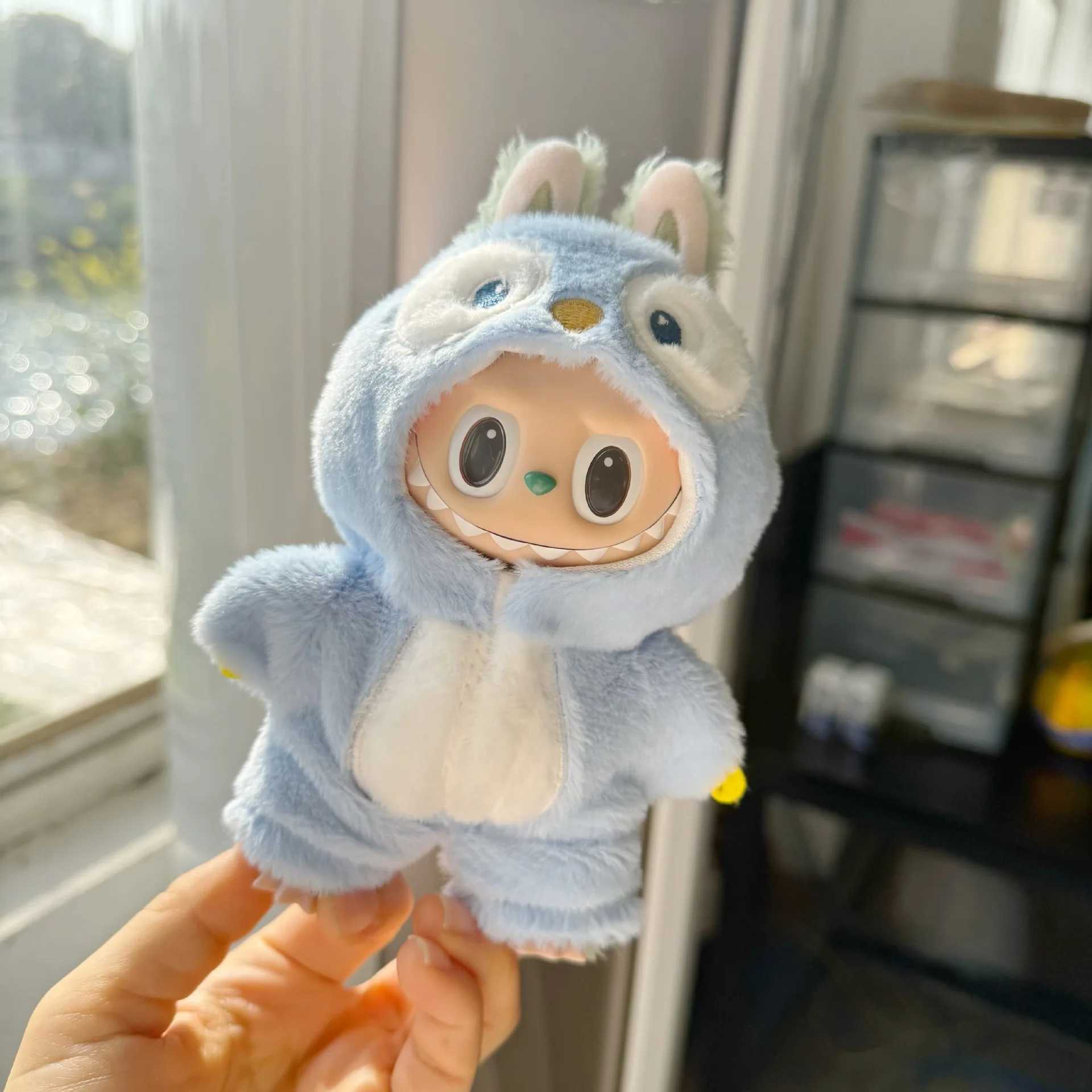 17cm Labubu Dolls Clothes The Monster Outfit Accessories Clothing DIY Kids Gift Little Penguin Cute For V1 V2 C250919