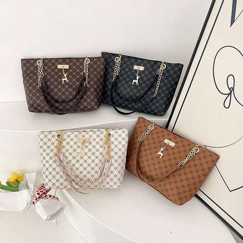 2025 Autumn And Winter New Presbyopic Handbag Shoulder Large Capacity Tote Women's Bag