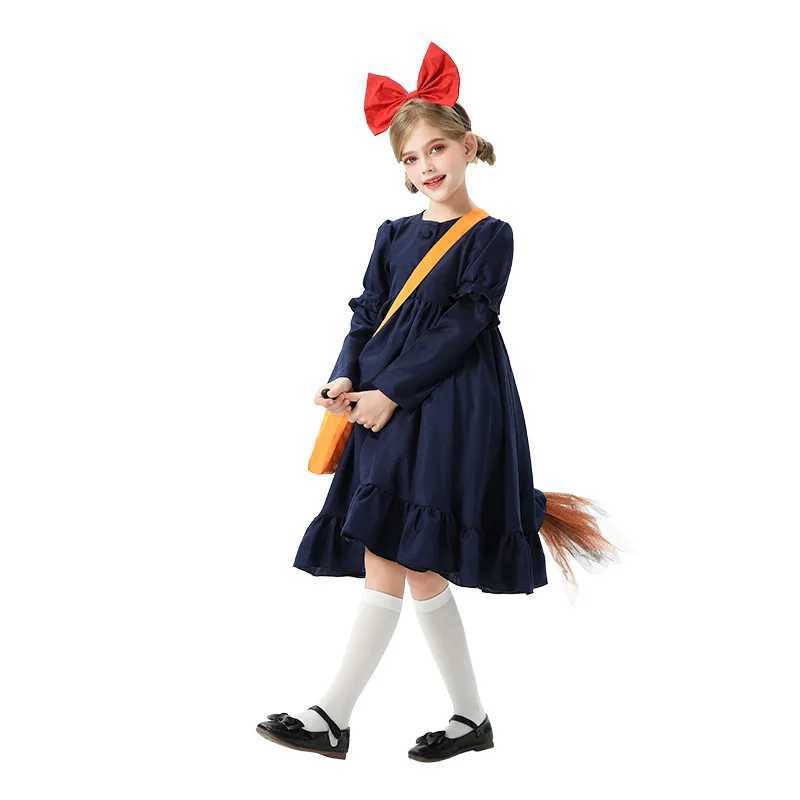 2025 Halloween Childrens Costume Witch Express Anime Cosplay Dress Childrens Performance Costume Kiki The Witch L250918