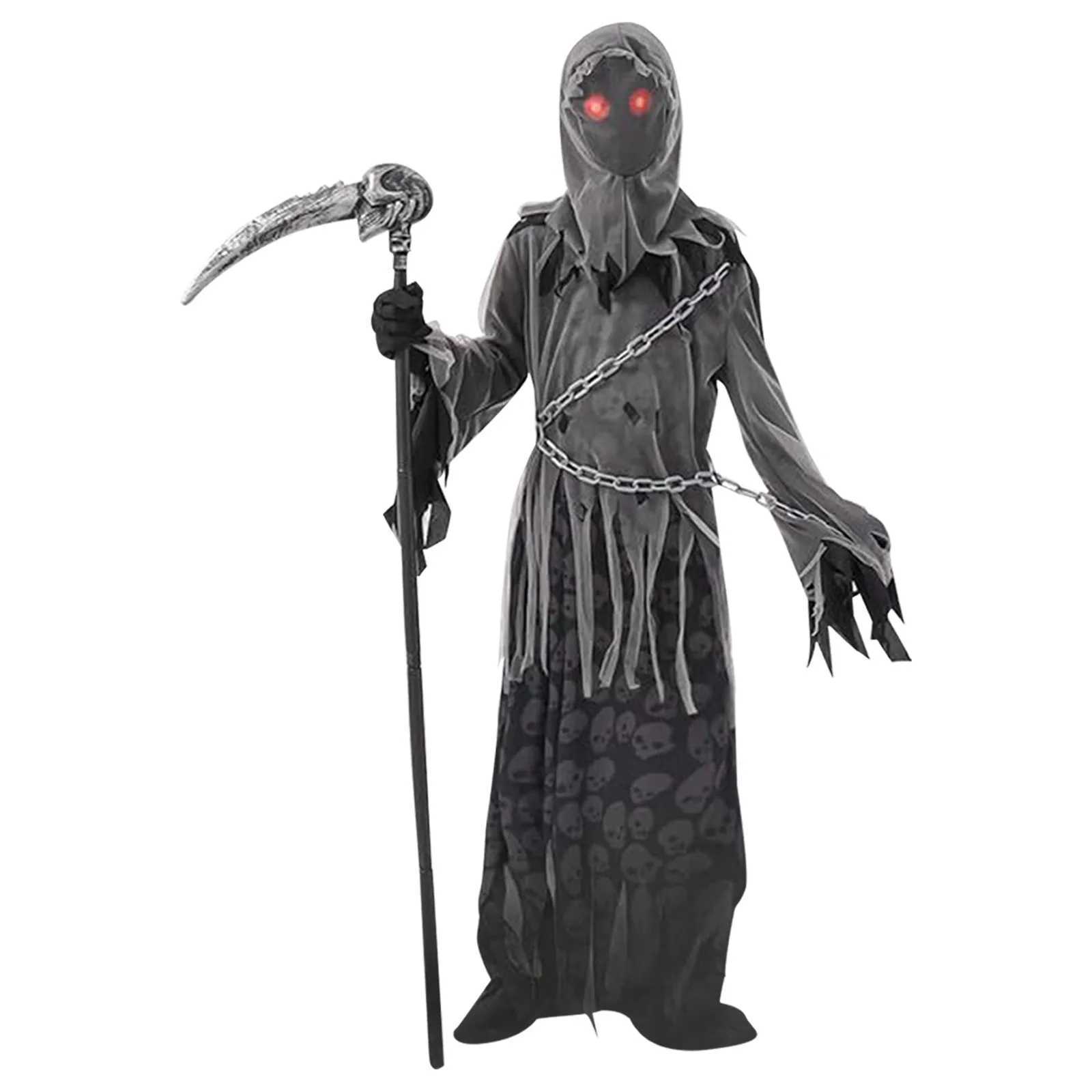 2025 Horror Atmosphere Universal Death Godness Costume For Both Men And Women Halloween Horror Atmosphere Decorative Costume L250918