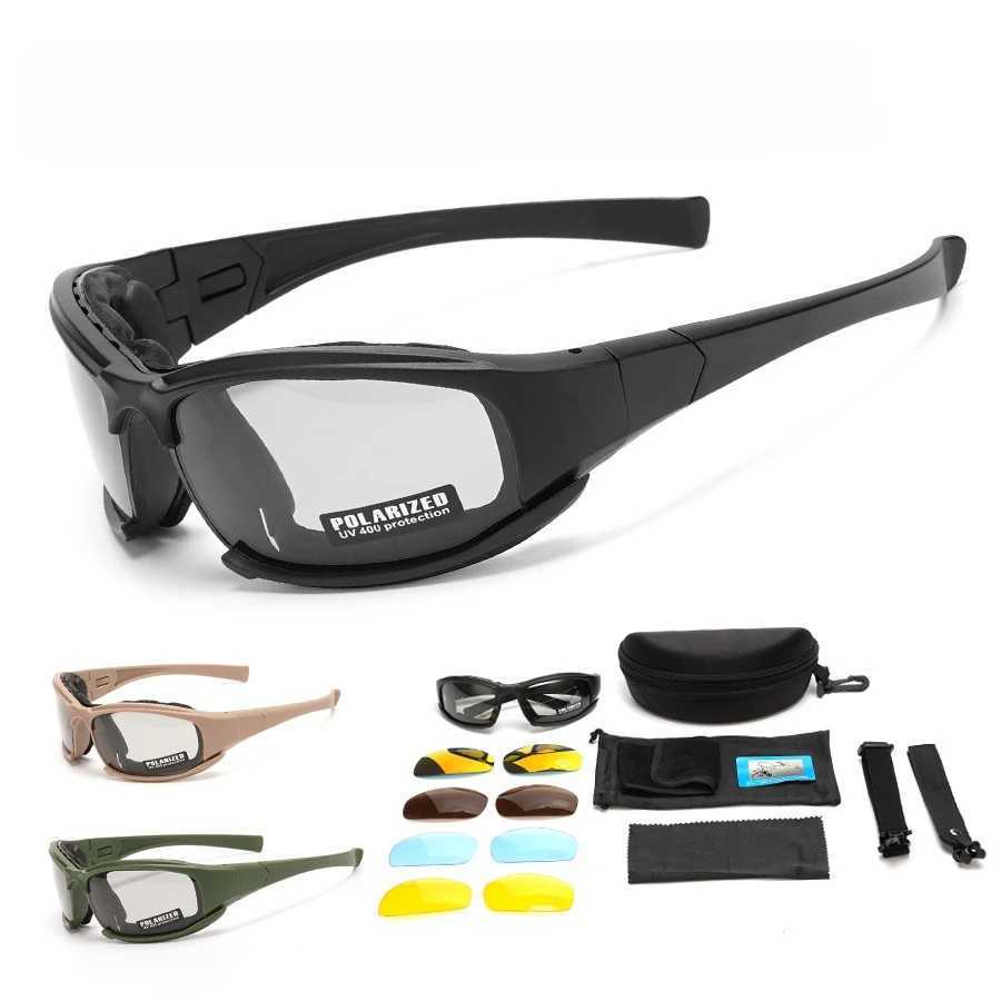 Military Goggles for Men Polarized Sunglasses Smoke Lens Airsoft Shooting Glasses BulletProof Motorcycle Cycling Protection J250919