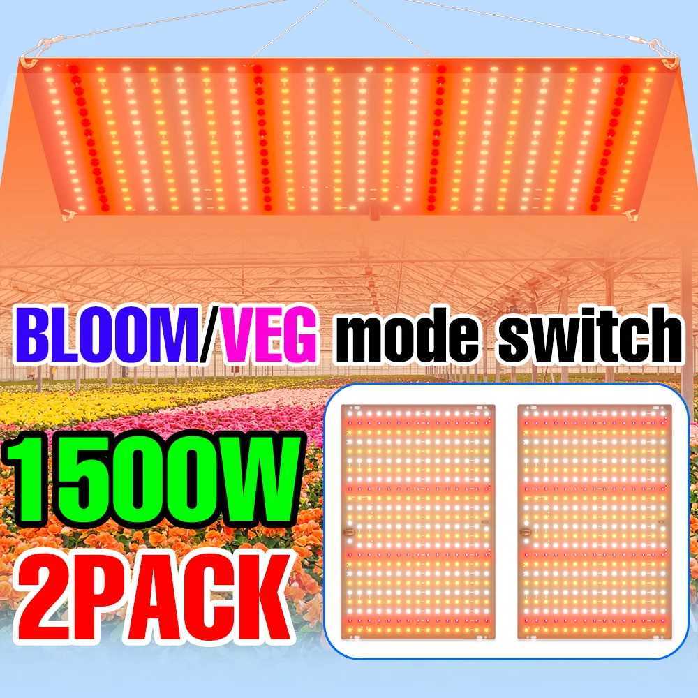 1500W LED Full Spectrum Plant Grow Lamp UV IR Indoor Quantum Board 1000W Greenhouse Tent Cultivation Light 110V Flower Succulent C250919