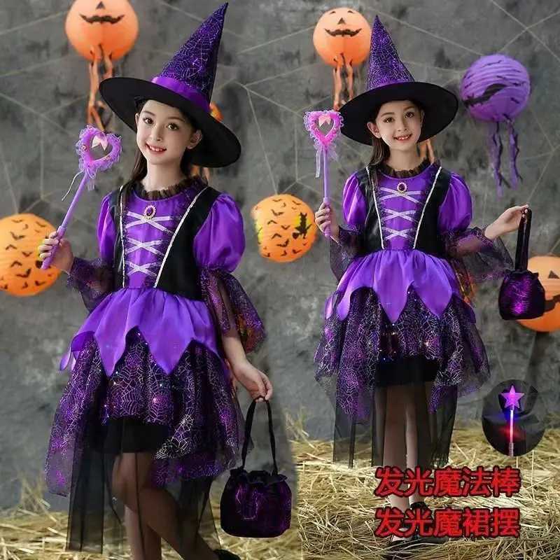 Halloween Costume Girls Styling Costume Childrens Makeup Ball Costume Witch Dress Cosplay Princess Little Witch Dress L250918