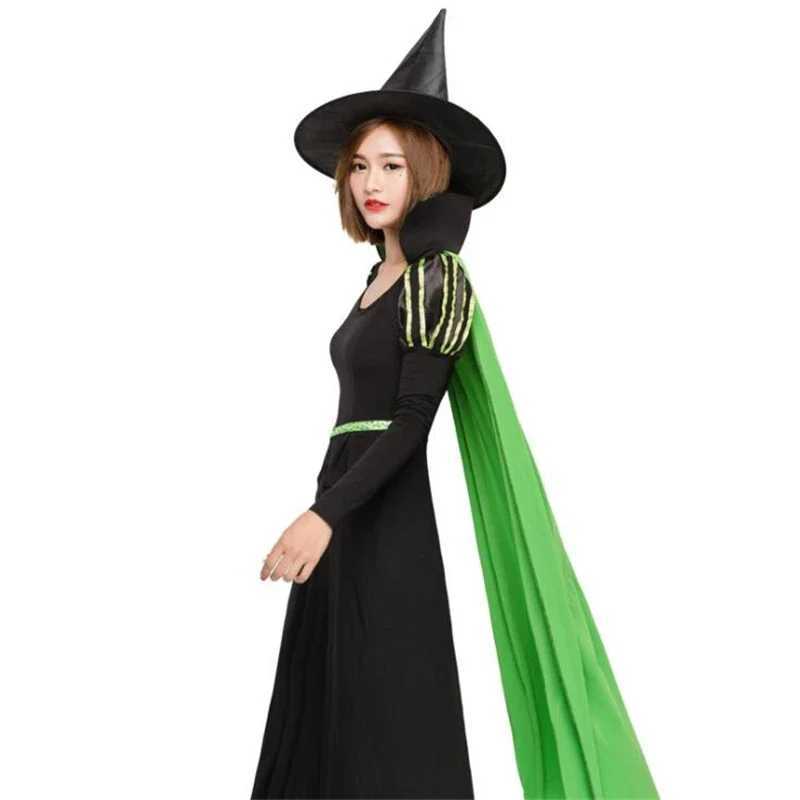 Deluxe Womens Sexy Witch Costume Halloween Party Cosplay Clothing L250918