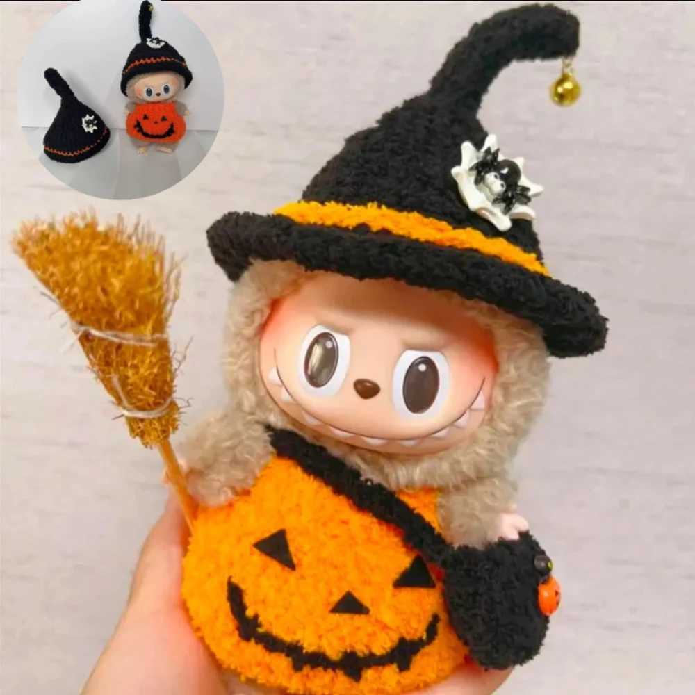 For 1517cm Labubu Clothes Pumpkin Wizard Outfit Cute Halloween Set Doll Accessories Halloween Christmas Gift C250919