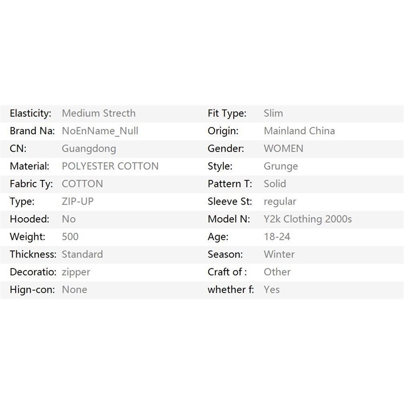 Goth Hoodies Y2k Clothing 2000s Vintage Women Punk Zipper Winter Hooded Korean Streetwear Harajuku Sweatshirts Girl Sweet Hoody 250918