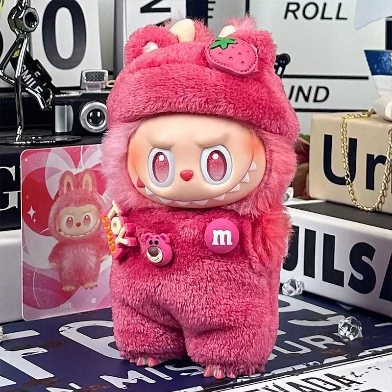 New Product 17cm 15 Cm Sitting At The Party Labubu Strawberry Xiongwayi doll clothes C250919