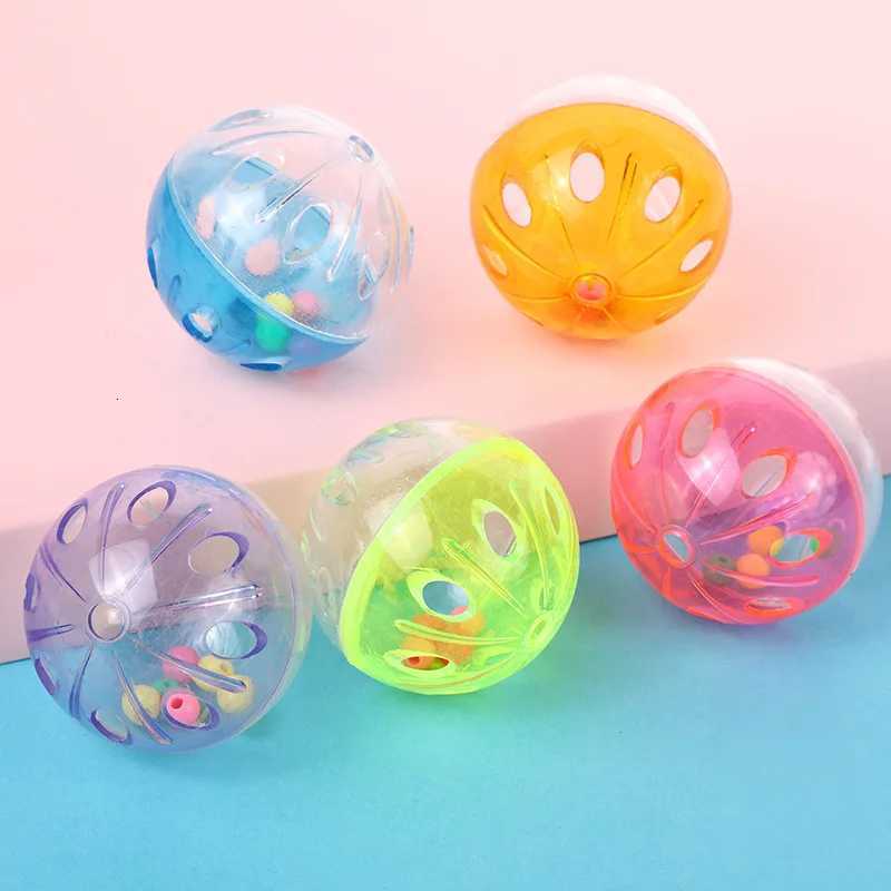 Color Plastic Ball Color Funny Cat Toy Hollow Bell Ball Pet Cat Toy Ball X250918
