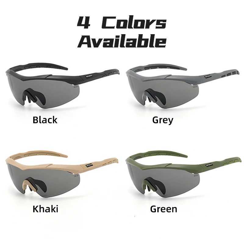 3 ns Tactical Goggs Set Windproof Dustproof CS Military Shooting Bultproof Sunglasses Motorcyc Mountaineering Glasses Y250919