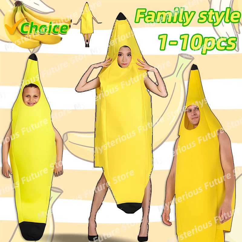 Banana cosplay Halloween Costumes Performance Costume Fruit Banana Costume Performance ParentChild Costume Party Decorations L250918