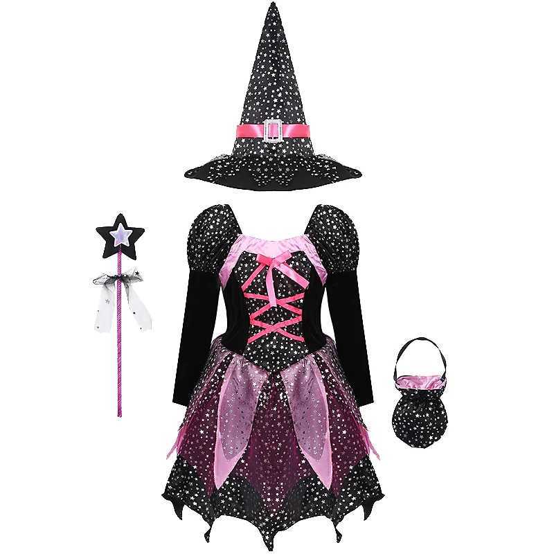 212Y Halloween Dress for Kid Ghost Bride Gothic Witch Cosplay Costume Carnival Party Clothes Vampire Dresses for Girls L250918