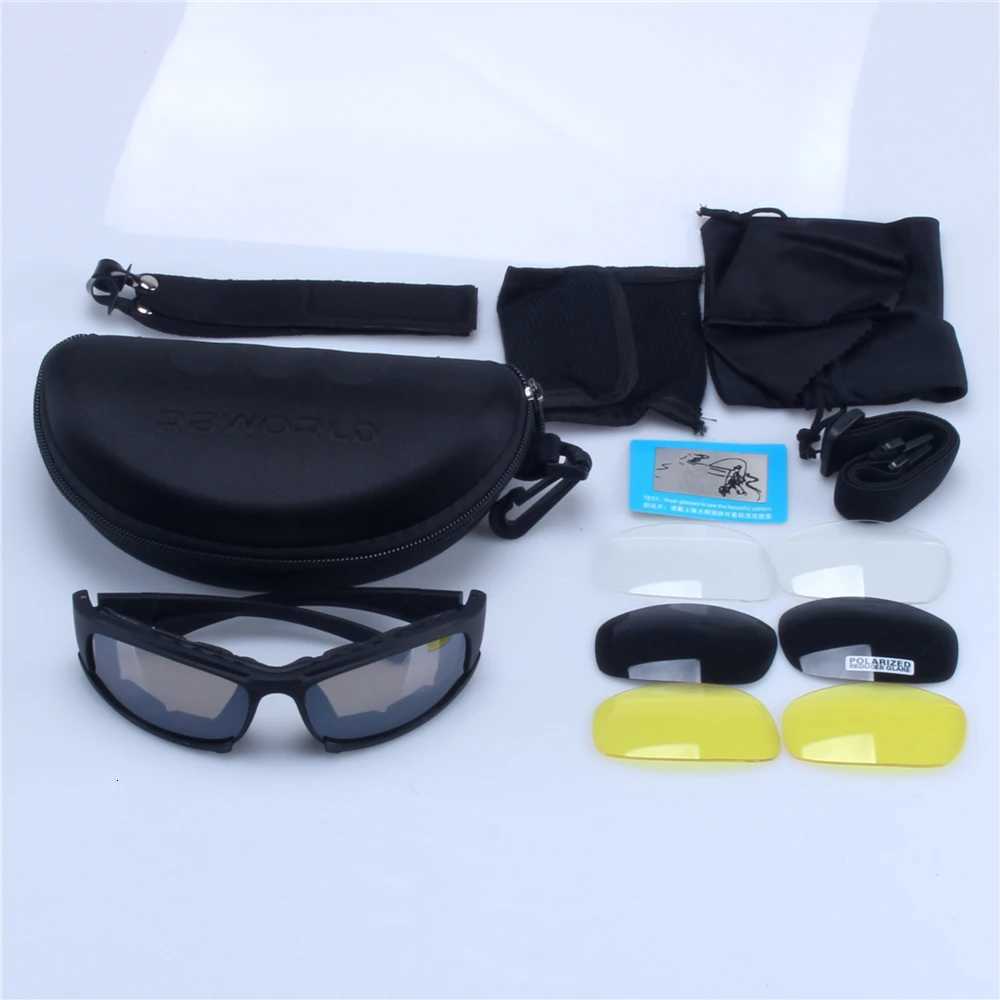 X7 Cycling Goggs Motorcyc Glasses Men Military Polarized ns Sunglasses Bultproof Airsoft Shooting Gafas Smoke MTB Y250919