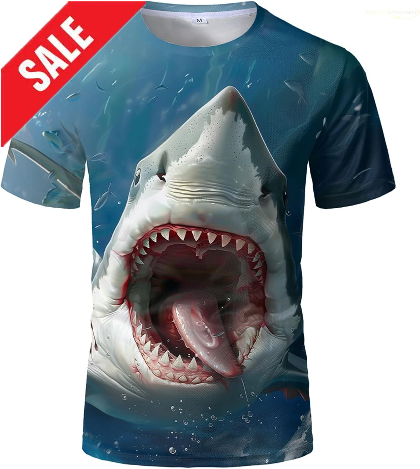 Mens T shirt Mens Shark Ocean Graphic T-Shirt Shark Attack Humorous Marine Biology Animal Science Pattern Male Breathable Tee Top T-Shirt Shirts Tshir