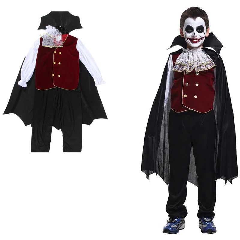 Boys and Girls Cosplay Costumes Ghost Bride Gothic Dress Halloween Party Red Vampires Clothes Masquerade Dresses Holiday Gifts L250918