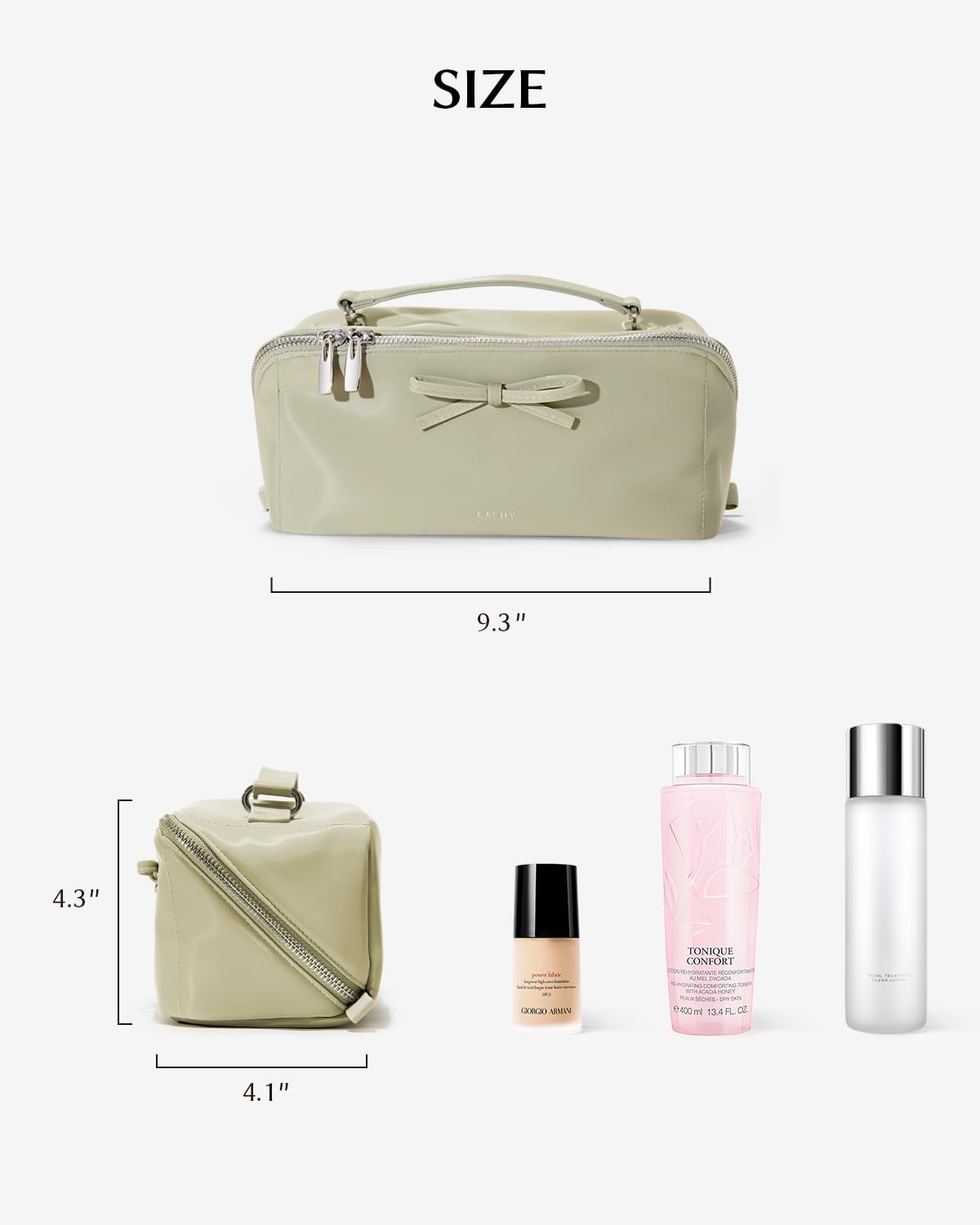 Flat Lay Travel Cosmetic Bag Spacious Waterproof Cute Printed Women Makeup Organizer Toiletry Pouch