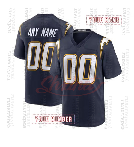 2025 Alternate football jerseys Ladd 15 McConkey Justin Herbert Derwin James Jr. Quentin Johnston Joe Alt White Yellow Blue Navy
