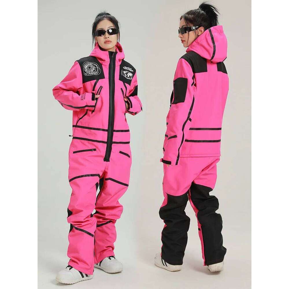 LTVT One-Piece Snowboarding Jumpsuits Outdoor Sports Skiing Sets Ski Suit New Winter For Women Windproof Waterproof Breathable