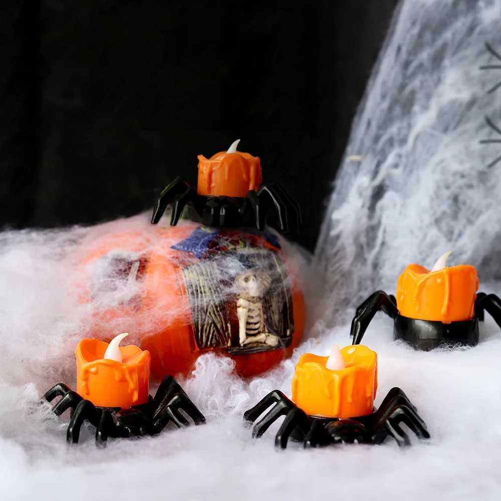 Halloween pumpkin lanterns spooky spider candle lanterns and festive decorations to set the mood C250919
