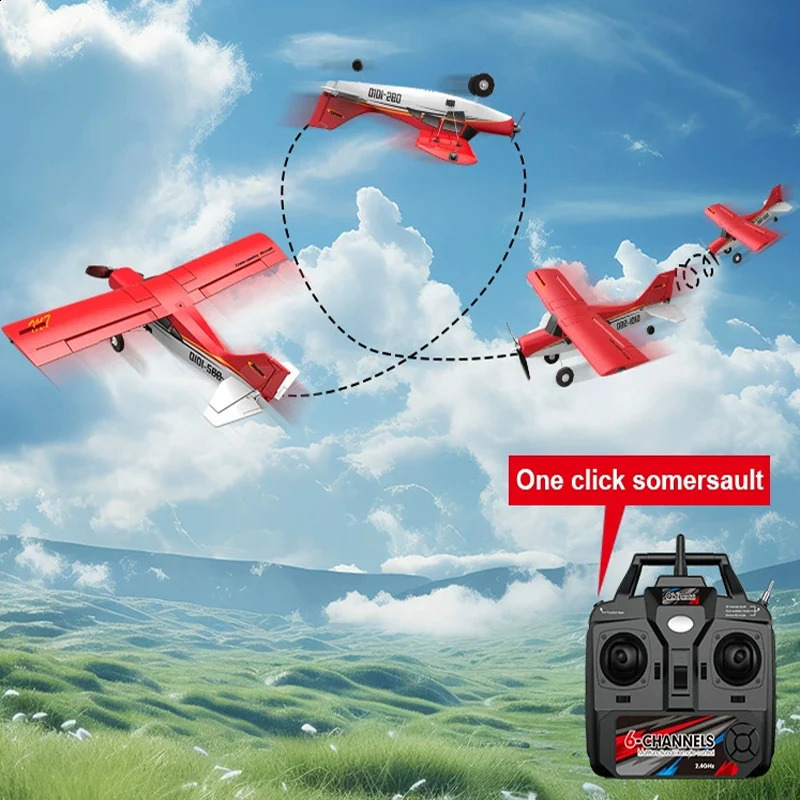 Qidi560 Moore M7 Offroad RC Plane 4CH Brushless Remote Control Airplane Fixed Wing Aircraft Model EPP Foam Toys for Children 250918