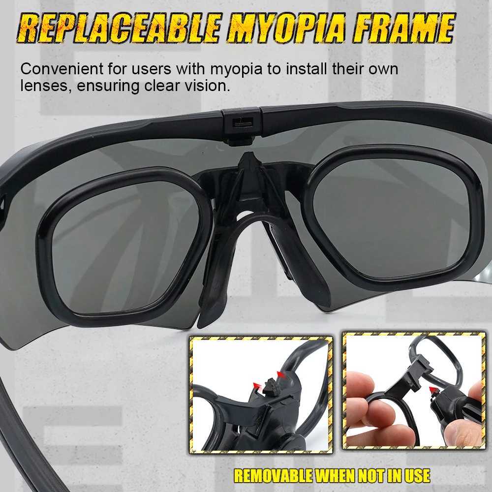 YUEDIO2025 3 Lens tactical goggles windproofdustproofUVproof suitable for shooting military and outdoor sports J250919