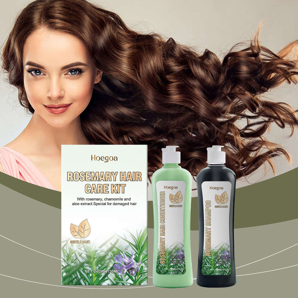 Hoegoa Rosemary Cinchona Care Nourishing Moisturizing Hair Natural Shine Smooth Shampoo and Conditioner Set