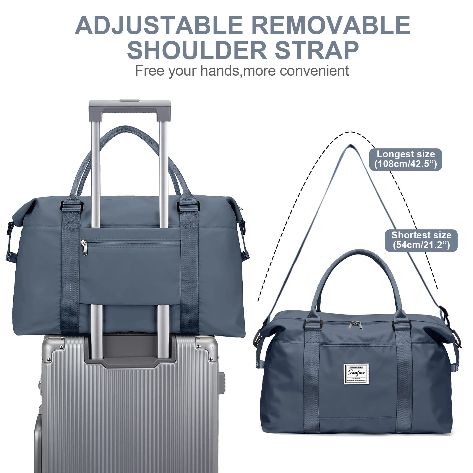 Travel Bag Male Female LargeCapacity Hand Luggage Travel Cabin Aircraft 40x20x25 ShortDistance Travel Weekender Overnight Bag 250918