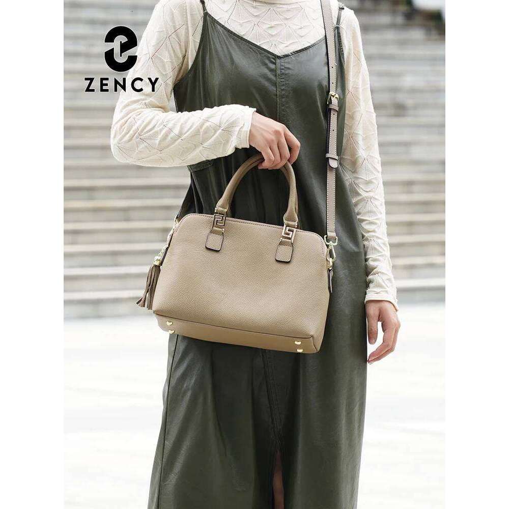 Designer Bag Luxury Bag Zency 2025 Winter Women 100% Genuine Leather Shoulder Ladies Crossbody Elegant Tassel Top Handle Bag For Commuters Purse